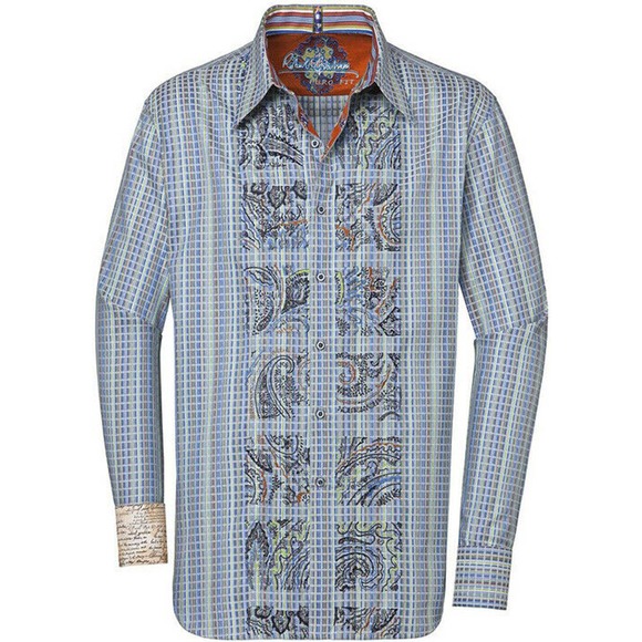 Robert Graham Freeboard Sport Shirt Plaid Button Down Long Sleeve Embroi… - Picture 1 of 6